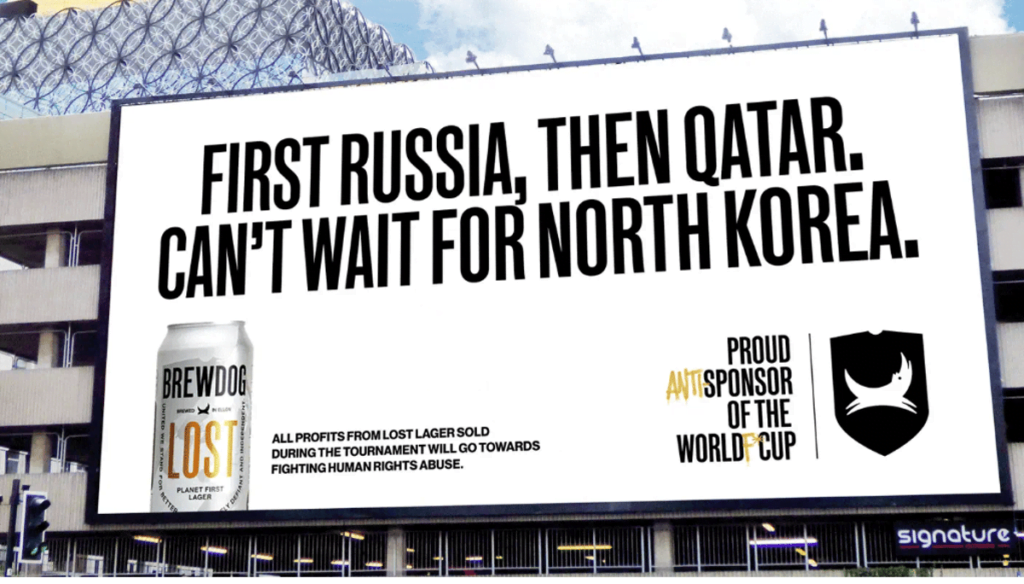 BrewDog Marketing fail. World Cup OOH Campaign